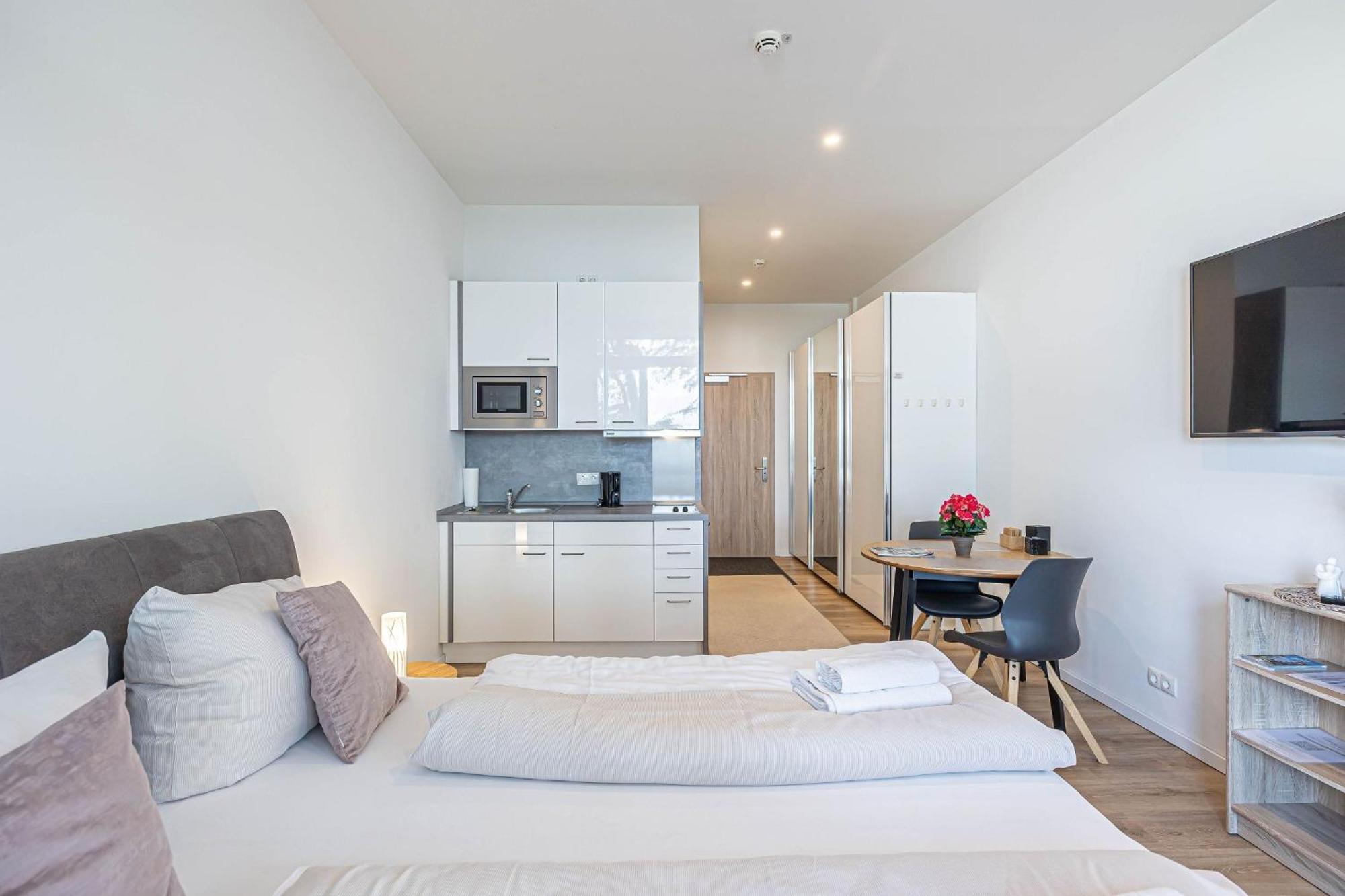 Fewo1846 Intermar - Leichte Brise - Modernes Studioapartment Mit Meerblick Gluecksburg Luaran gambar