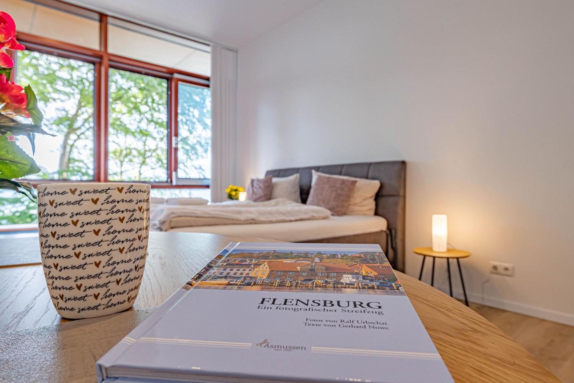 Fewo1846 Intermar - Leichte Brise - Modernes Studioapartment Mit Meerblick Gluecksburg Luaran gambar