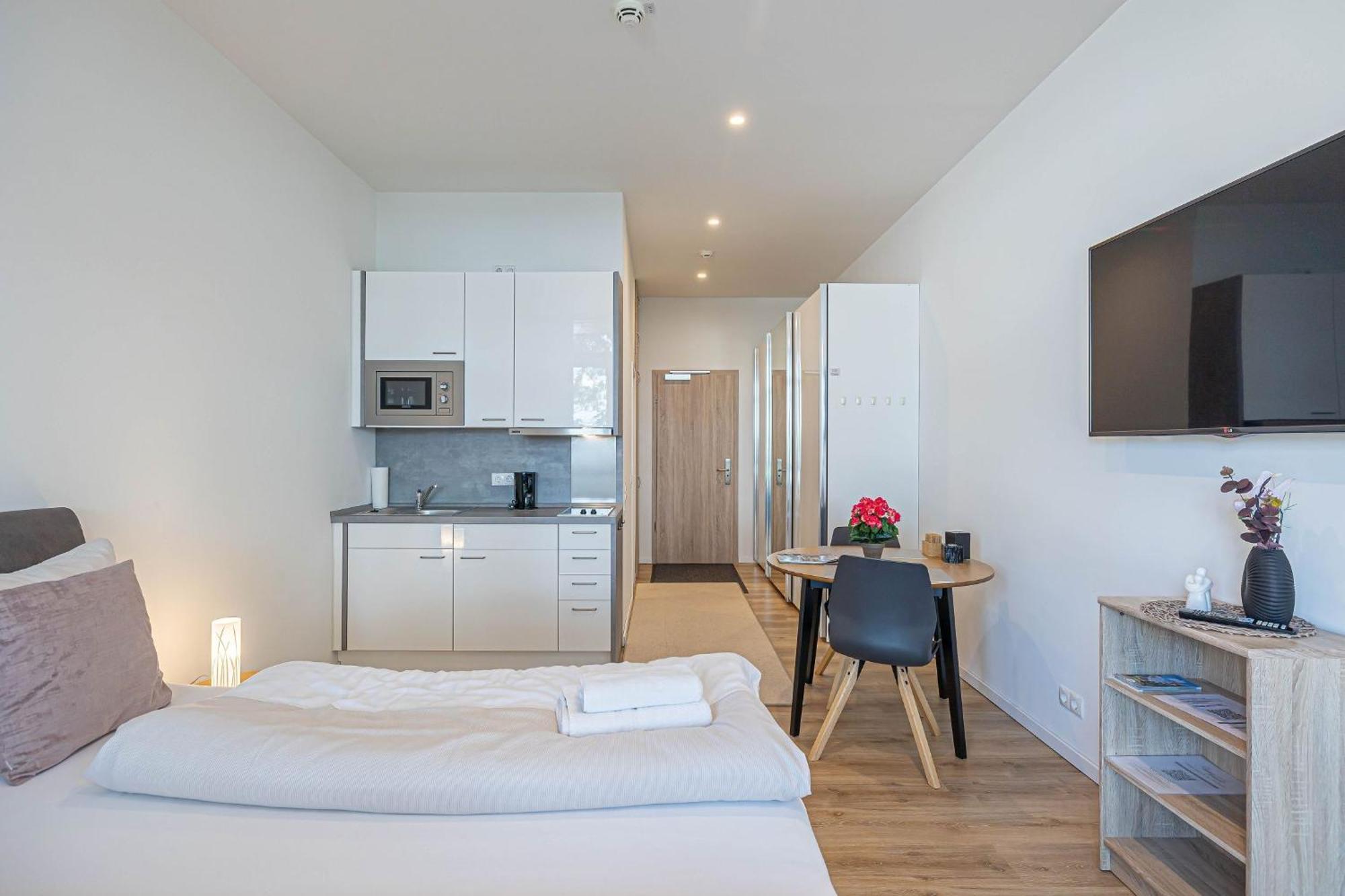 Fewo1846 Intermar - Leichte Brise - Modernes Studioapartment Mit Meerblick Gluecksburg Luaran gambar