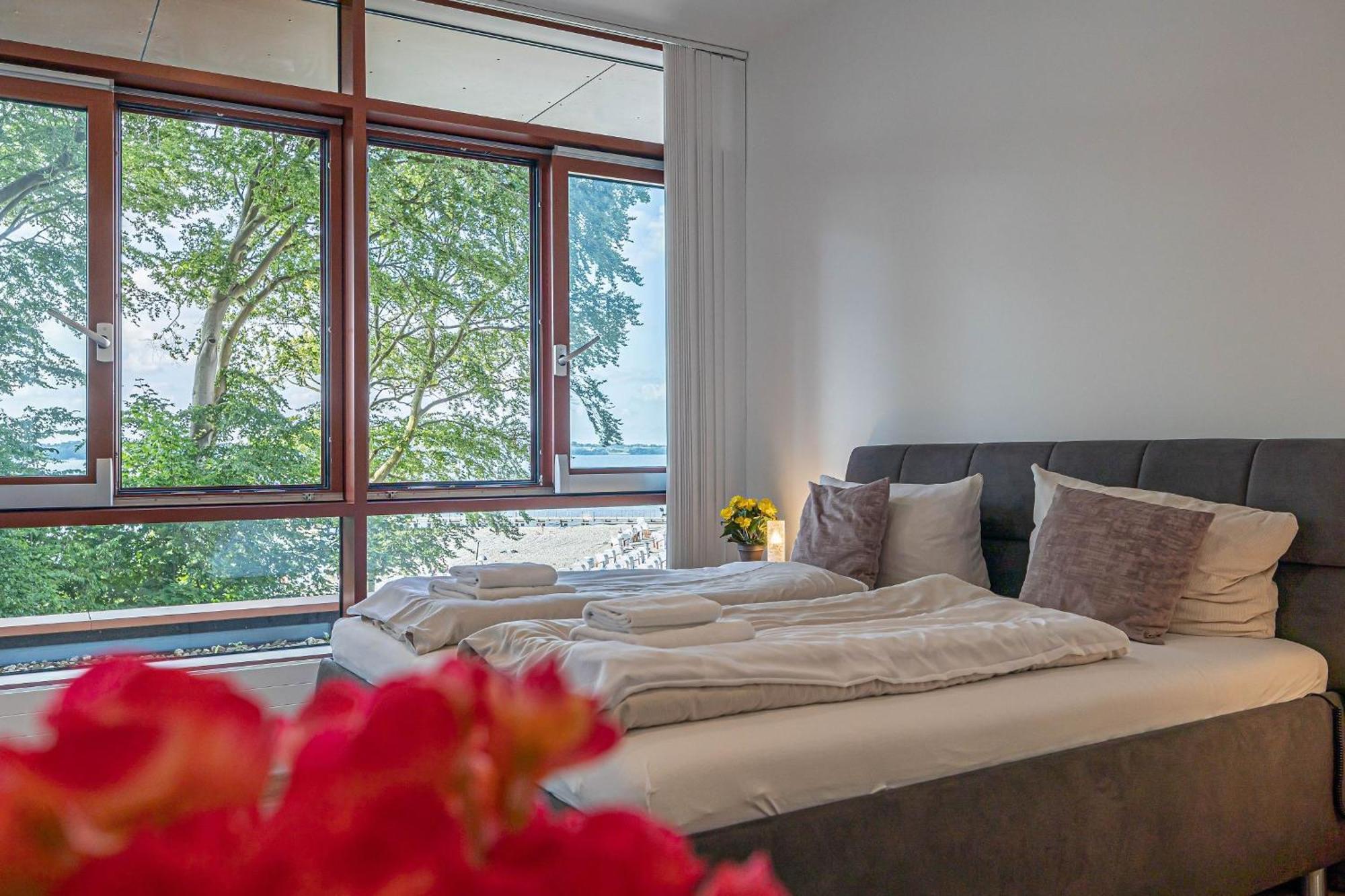 Fewo1846 Intermar - Leichte Brise - Modernes Studioapartment Mit Meerblick Gluecksburg Luaran gambar
